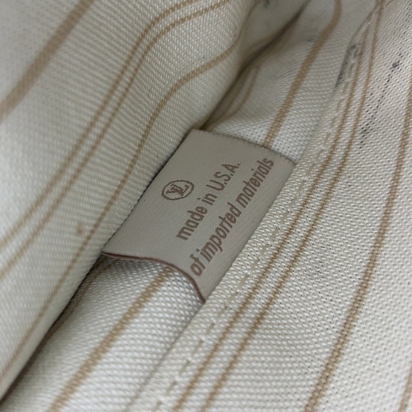 LOUIS VUITTON Damier Azur Neverfull MM GM Pochette Leather Wristlet Gold Zip - Picture 5 of 16